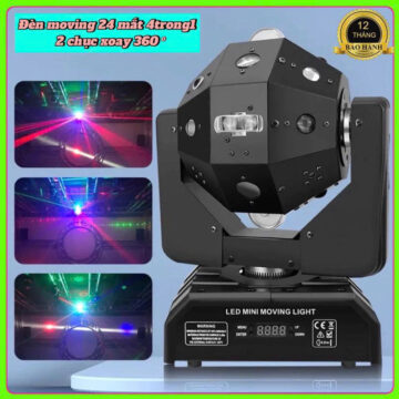 Đèn moving 24 mắt 4in1 đèn quét chuyên nghiệp