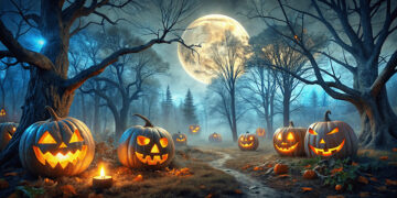 10 Ý Tưởng Trang Trí Halloween Văn Phòng Độc Đáo – Khi Đèn Và Khói Vẽ Nên Thế Giới Ma Mị